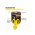 Playology Tough Tug Knot / Игрушка Плэйолоджи для собак жевательный канат с ароматом курицы Желтый