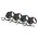 flexi Black Design M tape 5 m, for dogs up to 25 kg / Рулетка флекси для собак весом до 25 кг, лента 5 м