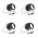 flexi Black Design XS cord 3 m, for dogs up to 8 kg / Рулетка флекси для собак весом до 8 кг, трос 3 м