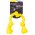 Playology Dri-tech Rope / Игрушка Плэйолоджи для собак жевательный канат с ароматом курицы Желтый