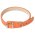 Mr.Kranch / Ошейник Мистер Кранч для собак из Натуральной кожи Прямой Оранжевый