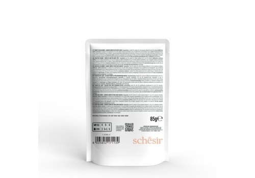 Schesir Tuna with Salmon / Влажный корм Паучи Шезир для кошек Тунец лосось (цена за упаковку)