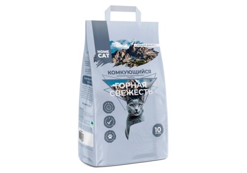 Homecat Горная свежесть / Комкующийся наполнитель Хоумкэт для кошачьего туалета