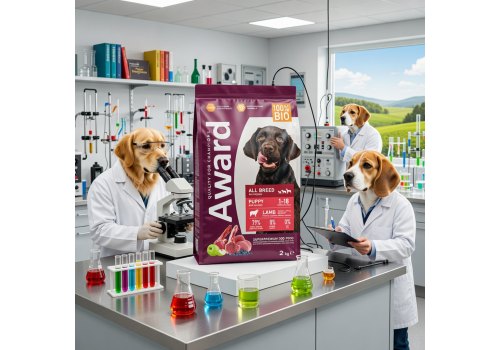 Award Puppy All Breed / Сухой корм Авард для Щенков от 1 месяца, беременных и кормящих собак всех пород Ягненок индейка яблоко черника