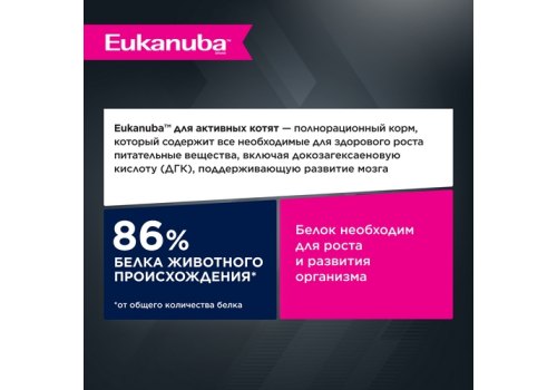 Eukanuba Kitten Healthy Start Chicken / Сухой корм Эукануба для Котят Здоровый старт с домашней птицей