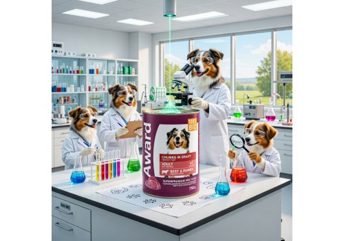 Award Adult / Влажный корм Авард Консервы для взрослых собак Кусочки с Говядиной и рубцом в соусе (цена за упаковку)