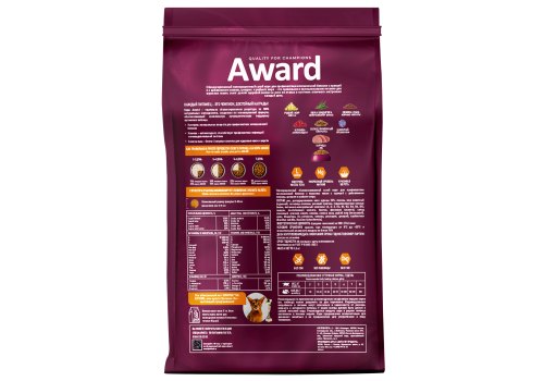 Award Adult Urinary / Сухой корм Авард для взрослых кошек для Профилактики МКБ Курица клюква цикорий рыбий жир