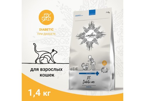 Craftia Galena Cat Diabetic Care / Ветеринарный сухой корм Крафтия для кошек при Сахарном диабете