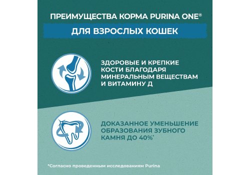 PURINA ONE SUPERFOOD / Сухой корм Пурина УАН для взрослых кошек с курицей