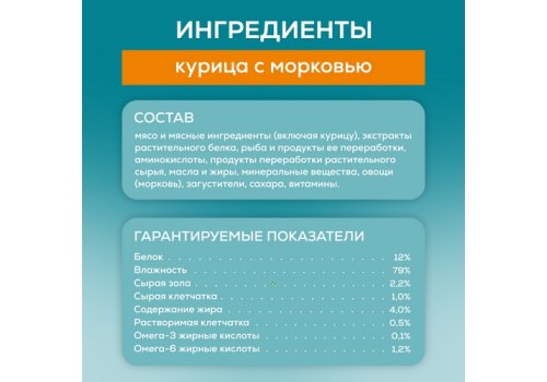 PURINA ONE HOUSECAT / Влажный корм Паучи Пурина УАН для взрослых кошек при домашнем образе жизни с курицей (цена за упаковку)