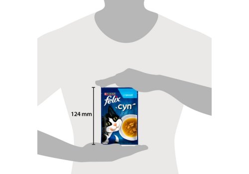 FELIX СУП / Влажный корм Паучи Пурина Феликс Суп для взрослых кошек с треской (цена за упаковку)