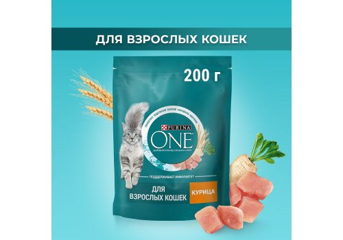 PURINA ONE ADULT / Сухой корм Пурина УАН для взрослых кошек с курицей