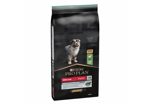 PRO PLAN OPTI DIGEST / Сухой корм ПРО ПЛАН для щенков средних пород при чувствительном пищеварении с ягненком