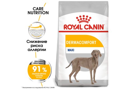 Royal Canin Maxi Dermacomfort / Сухой корм Роял Канин Макси Дермакомфорт для собак Крупных пород с Кожным раздражением и зудом
