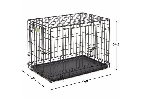 MidWest iCrate Double Door Dog Crate / Клетка Мидвест 2 двери Черная