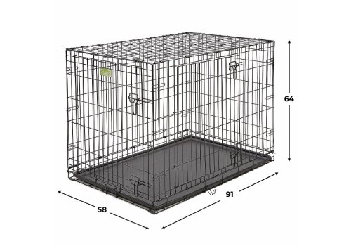 MidWest iCrate Double Door Dog Crate / Клетка Мидвест 2 двери Черная