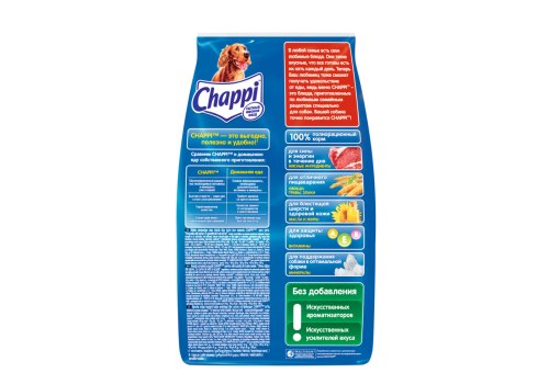 Chappi / Сухой корм Чаппи для собак Сытный мясной обед Говядина