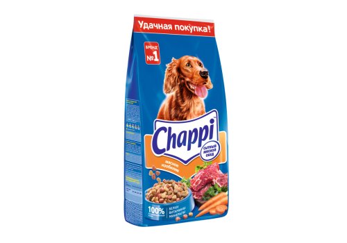 Chappi / Сухой корм Чаппи для собак Сытный мясной обед Мясное изобилие