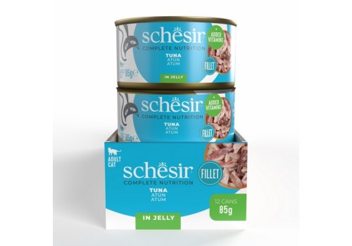 Schesir / Влажный корм Консервы Шезир для кошек Тунец (цена за упаковку)