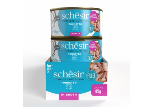 Schesir / Влажный корм Консервы Шезир для кошек Тунец в собственном соку (цена за упаковку)