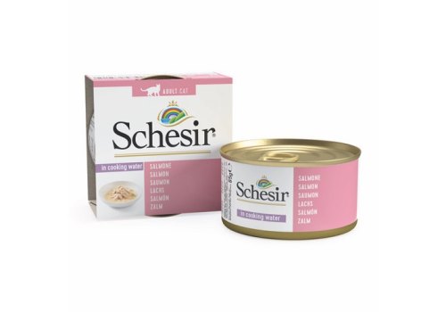 Schesir / Влажный корм Консервы Шезир для кошек Лосось в собственном соку (цена за упаковку)