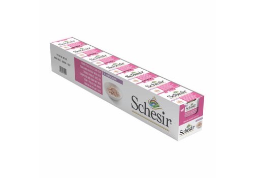 Schesir / Влажный корм Консервы Шезир для кошек Тунец курица рис (цена за упаковку)