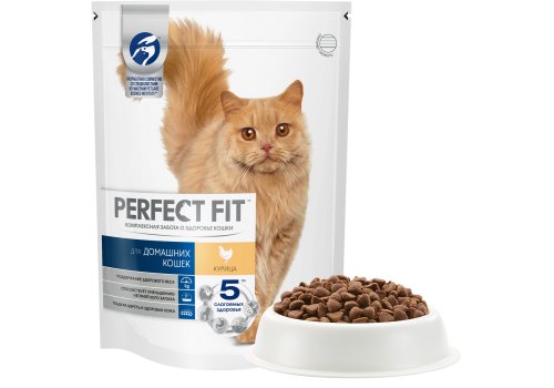Perfect Fit In-home / Сухой корм Перфект Фит для домашних кошек Курица