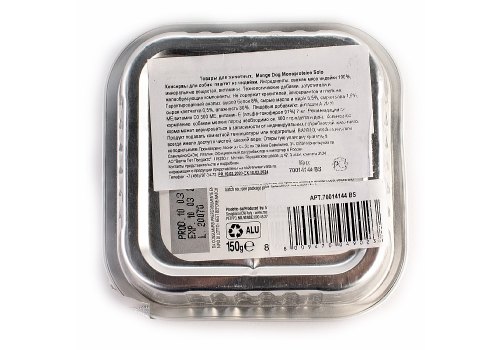 Monge Dog Monoproteico Solo Turkey / Влажный корм Паштет Монж Монопротеиновый для взрослых собак Индейка (цена за упаковку)