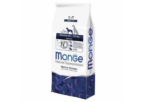 Monge Dog Senior Medium / Сухой корм Монж для Пожилых собак Средних пород