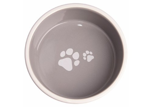 Mr.Kranch Only I Understand My Dog / Миска керамическая для собак Лапки Серая