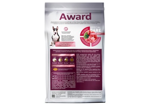 Award Special Care Sensitive Digestion / Сухой корм Авард для взрослых собак всех пород с Чувствительным пищеварением с Ягненком