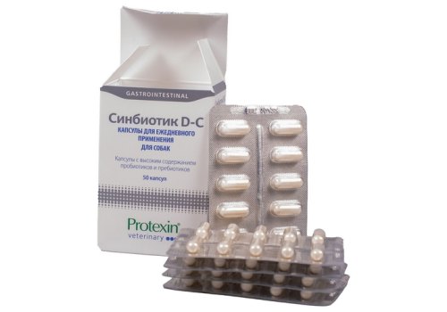 Protexin Synbiotic D-С 50 / Синбиотик для создания в кишечнике правильной микрофлоры у собак
