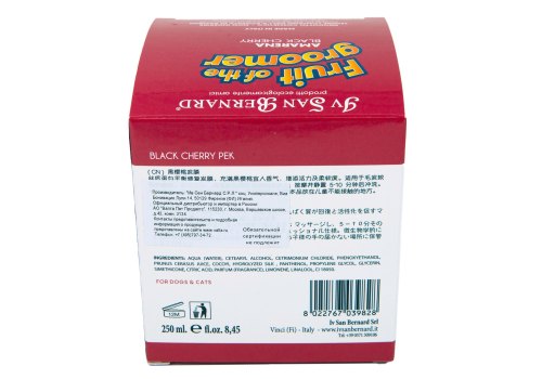 Iv San Bernard Fruit of the Groomer Black Cherry Mask Short coat / Маска Ив Сан Бернард для Короткой шерсти с Протеинами шелка Восстанавливающая