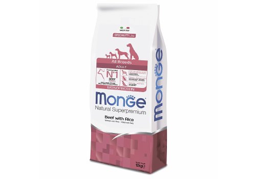 Monge Dog Monoprotein Adult All Breeds Beef with Rice / Сухой корм Монж Монопротеиновый для собак всех пород Говядина с рисом