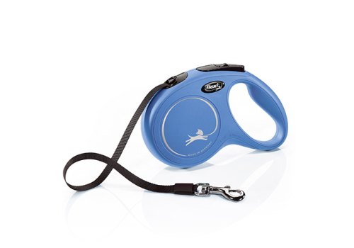 flexi New Classic M tape 5 m, for dogs up to 25 kg / Рулетка флекси для собак весом до 25 кг, лента 5 м
