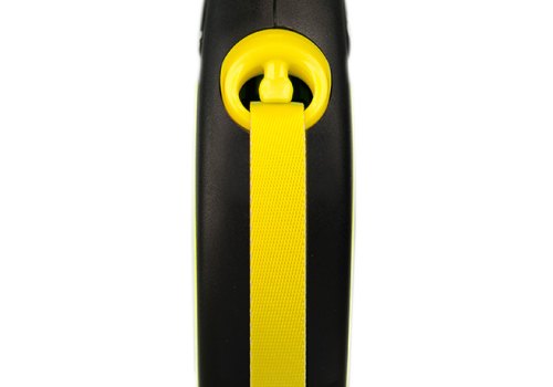 flexi New Neon L tape 5 m, for dogs up to 50 kg / Рулетка флекси для собак весом до 50 кг, лента 5 м
