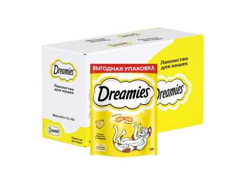 Dreamies / Лакомство Дримис для кошек Подушечки с Сыром
