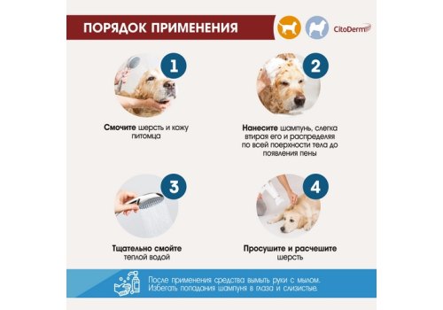 CitoDerm / Шампунь Цитодерм для кошек и собак от Перхоти