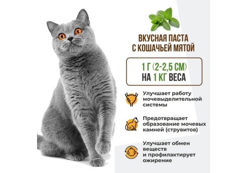 Unitabs SterilCat paste с Q10 / Витаминно-минеральная паста Юнитабс для Стерилизованных кошек и Кастрированных котов