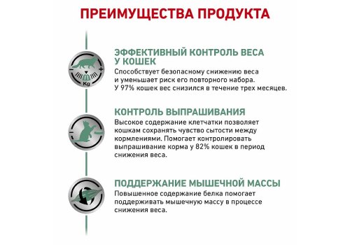 Royal Canin Satiety Weight Management / Ветеринарный сухой корм Роял Канин Сэтайети Вейт Менеджмент для кошек Контроль избыточного веса