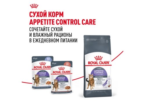 Royal Canin Appetite Control Care Jelly / Влажный корм (Консервы-Паучи) Роял Канин Аппетайт Контрол Кэа для взрослых кошек Контроль аппетита в Желе (цена за упаковку)