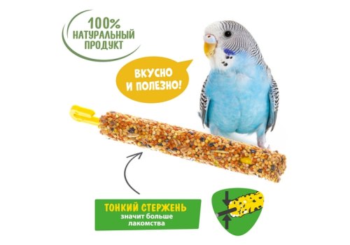 Happy Jungle Honey Sticks / Лакомство Хеппи Джангл для птиц Палочки Мед + Фрукты