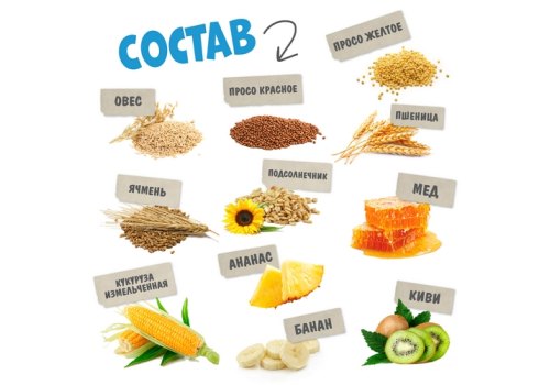 Happy Jungle Honey Sticks / Лакомство Хеппи Джангл для Мелких грызунов Палочки Мед + Фрукты