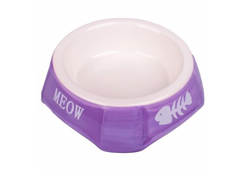 Mr.Kranch / Миска керамическая для кошек с Рыбками 140 мл