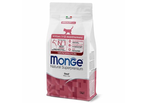 Monge Kitten Speciality Line Monoprotein Beef / Сухой корм Монж Монопротеиновый для Котят Говядина