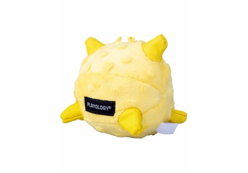 Playology Puppy Sensory Ball / Игрушка Плэйолоджи для Щенков сенсорный плюшевый мяч с ароматом курицы Желтый