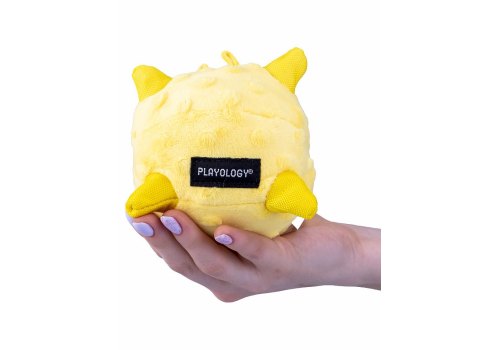 Playology Puppy Sensory Ball / Игрушка Плэйолоджи для Щенков сенсорный плюшевый мяч с ароматом курицы Желтый