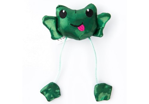 Petstages / Игрушка Петстейджес для кошек Танцующий лягушонок со звуком и с кошачьей мятой