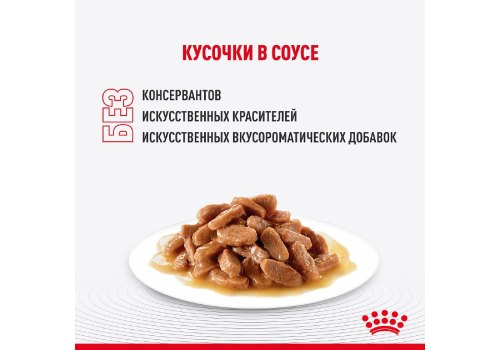 Royal Canin Indoor / Влажный корм (Консервы-Паучи) Роял Канин Индор для Стерилизованных кошек Живущих в помещении в Соусе (цена за упаковку)