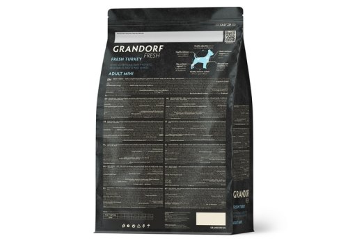Grandorf Fresh Adult Mini Turkey & Sweet Potato / Сухой Беззерновой корм Грандорф для взрослых собак Мелких пород Индейка батат